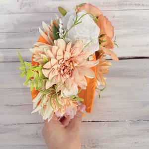 Virágos fejdísz bohém stílusban � natúr erdei hajdísz esküvőre és fotózásra - ékszer - lábdísz és testékszer - piercing, fejdísz - Meska.hu