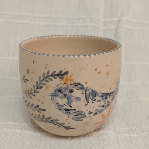 Fókakirálylány-Kerámia Bögre - Meska.hu