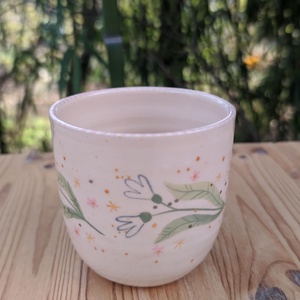 Rózsaszín Hóvirág bögre - otthon & életmód - konyhafelszerelés, tálalás - tálalás - bögre & csésze - Meska.hu