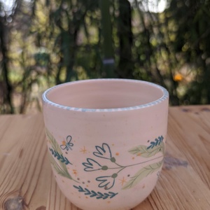 Kék Hóvirág bögre - otthon & életmód - konyhafelszerelés, tálalás - tálalás - bögre & csésze - Meska.hu