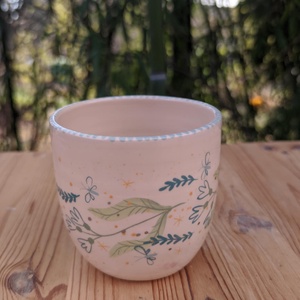 Kék Hóvirág bögre - otthon & életmód - konyhafelszerelés, tálalás - tálalás - bögre & csésze - Meska.hu