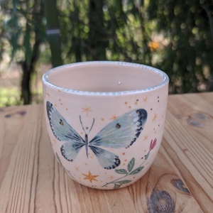 Pillangós bögre - Meska.hu