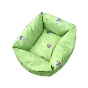 Zöld, lila mintás cicaágy, kutyaágy kivehető párnával -  - Meska.hu