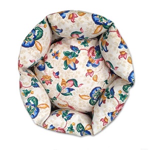 Virágmintás cicaágy, kutyaágy lenvászon anyagból - Meska.hu