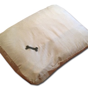 Lenvászon anyagból készült kutyaágy levehető huzattal - Meska.hu