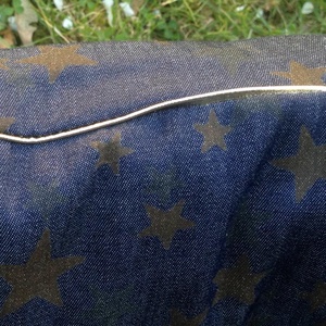 Macskaágy, kutyafekhely csillagmintás farmer anyagból -  - Meska.hu