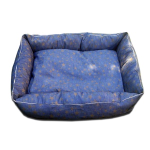 Macskaágy, kutyafekhely csillagmintás farmer anyagból -  - Meska.hu