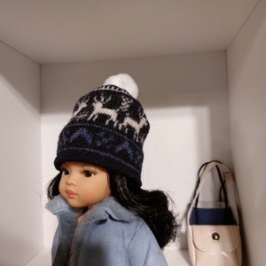 Paola Reina kék-fehér rénszarvas mintás kötött sapka bojttal - játék & sport - baba & babaház - babaruha, babakellék - Meska.hu Paola Reina kék-fehér rénszarvas mintás kötött sapka bojttal - játék & sport - baba & babaház - babaruha, babakellék - Meska.hu