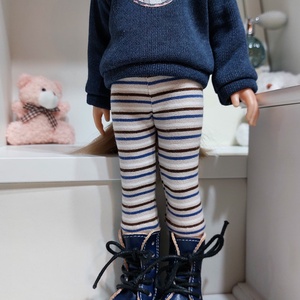 Paola Reina sötétkék hosszú ujjú pulcsis szett - játék & sport - baba & babaház - babaruha, babakellék - Meska.hu