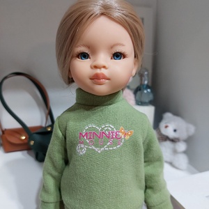 Paola Reina zöld Minnies hosszú ujjú pulcsis szett - Meska.hu