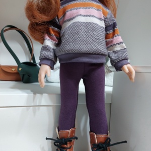 Paola Reina lilás csíkos hosszú ujjú pulcsis szett - Meska.hu