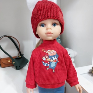 Paola Reina mosómedvés csíkos hosszú ujjú pulcsis szett - Meska.hu