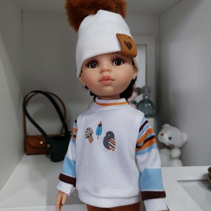 Paola Reina őszi edrő mintás csíkos hosszú ujjú pulcsis szett - Meska.hu