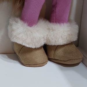 Paola Reina mogyoróbarna szőrmecsizma - játék & sport - baba & babaház - babaruha, babakellék - Meska.hu