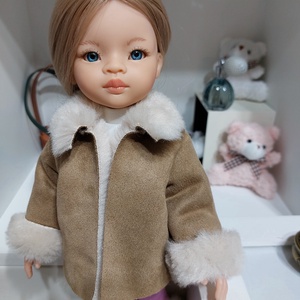 Paola Reina rövid mogyoróbarna szőrmekabátka - Meska.hu