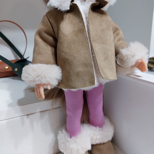 Paola Reina rövid mogyoróbarna szőrmekabátka - játék & sport - baba & babaház - babaruha, babakellék - Meska.hu