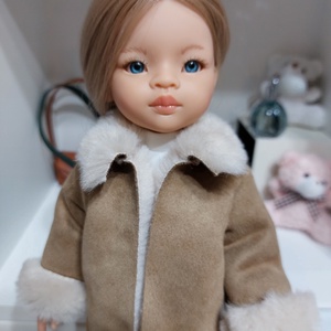 Paola Reina rövid mogyoróbarna szőrmekabátka - játék & sport - baba & babaház - babaruha, babakellék - Meska.hu