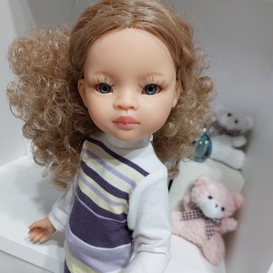 Paola Reina garbós lila szett - játék & sport - baba & babaház - babaruha, babakellék - Meska.hu