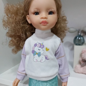 Paola Reina unikornisos pulcsis-szoknyás szett, Játék & Sport, Baba & babaház, Babaruha, babakellék, Varrás, MESKA