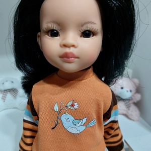 Paola Reina madárkás hosszú ujjú pulcsis szett - játék & sport - baba & babaház - babaruha, babakellék - Meska.hu