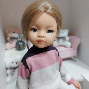 Paola Reina lila-rózsaszín csíkos hosszú ujjú pulcsis szett, Játék & Sport, Baba & babaház, Babaruha, babakellék, Varrás, MESKA