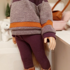 Paola Reina lilás csíkos pulcsis szett - játék & sport - baba & babaház - babaruha, babakellék - Meska.hu