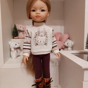 Paola Reina nyuszis pulcsis szett, Játék & Sport, Baba & babaház, Babaruha, babakellék, Varrás, MESKA