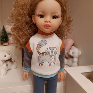 Paola Reina mosómedvés pulcsis szett - játék & sport - baba & babaház - babaruha, babakellék - Meska.hu