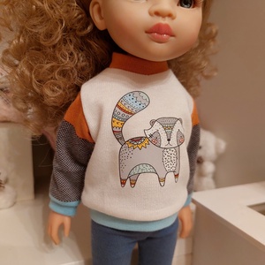 Paola Reina mosómedvés pulcsis szett - játék & sport - baba & babaház - babaruha, babakellék - Meska.hu