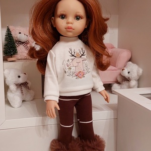 Paola Reina szarvasos pulcsis szett, Játék & Sport, Baba & babaház, Babaruha, babakellék, Varrás, MESKA