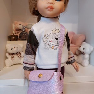 Paola Reina lila válltáska, Játék & Sport, Baba & babaház, Játékbaba, babakellék, Bőrművesség, MESKA