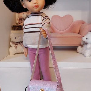 Paola Reina lila táska, Játék & Sport, Baba & babaház, Játékbaba, babakellék, Bőrművesség, MESKA