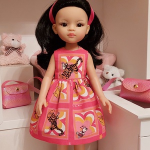 Paola Reina Micimackós mesemintás ujjatlan ruha - játék & sport - baba & babaház - játékbaba, babakellék - Meska.hu