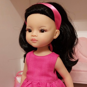 Paola Reina pink ujjatlan ruha - játék & sport - baba & babaház - játékbaba, babakellék - Meska.hu