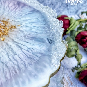 Műgyanta 3emletes sütemény tálaló állvány - otthon & életmód - konyhafelszerelés, tálalás - tálalás - kínálótál - Meska.hu