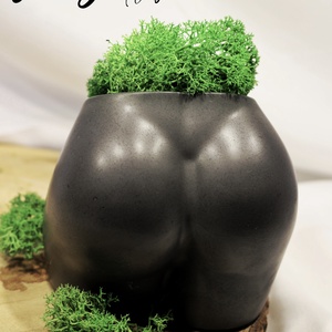 Jesmonite popsi váza, akrilgyanta váza, női test, környezetbarát, természetes, zerowaste - otthon & életmód - dekoráció - virágdísz és tartó - váza - Meska.hu