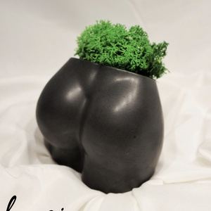 Jesmonite popsi váza, akrilgyanta váza, női test, környezetbarát, természetes, zerowaste - otthon & életmód - dekoráció - virágdísz és tartó - váza - Meska.hu