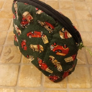 Neszeszer - zöld autó mintás, Táska & Tok, Neszesszer, Varrás, MESKA