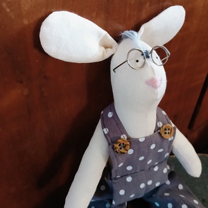 Tódor nyuszi - kézzel készült, Waldorf ihletésű textilfigura - játék & sport - plüssállat & játékfigura - más figura - Meska.hu