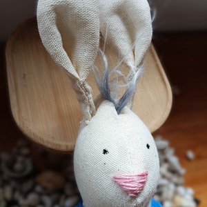 Pitypang nyuszi - kézzel készült, Waldorf ihletésű textilfigura - játék & sport - plüssállat & játékfigura - más figura - Meska.hu