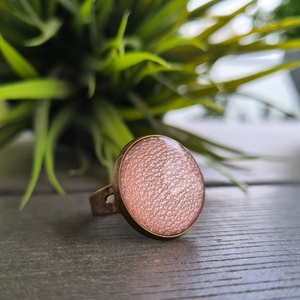Metál púder - bronz gyűrű - ékszer - gyűrű - kerek gyűrű - Meska.hu