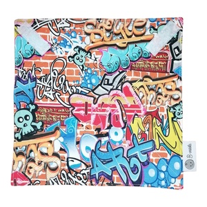 Újraszalvéta - graffiti - táska & tok - uzsonna- & ebéd tartó - szendvics csomagoló - Meska.hu