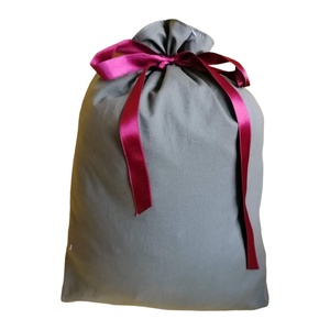 Karácsonyi zsák, erdei állatokkal, kifordítható, XL méret - karácsony - karácsonyi ajándékozás - karácsonyi ajándékcsomagolás - Meska.hu