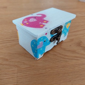 Fogtündér doboz, Otthon & Lakás, Dekoráció, Asztal és polc dekoráció, Díszdoboz, Decoupage, transzfer és szalvétatechnika, Meska