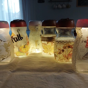 Üveg lámpás - Meska.hu