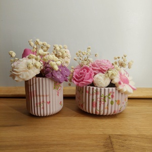 Illatviasz virágcsokor, Otthon & Életmód, Virágdekoráció, Virágdíszek, Asztali virágdísz, Gipszöntés, Gyertya-, mécseskészítés, MESKA