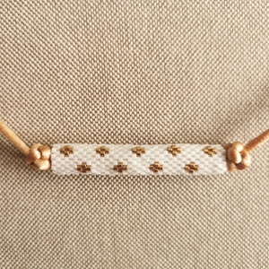 Hókristály peyote nyaklánc - ékszer - nyaklánc - gyöngyös nyaklánc - Meska.hu