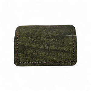 Minimalista bőr kártyatartó Kong - oliva pueblo - táska & tok - pénztárca & más tok - pénztárca - férfi pénztárca - Meska.hu