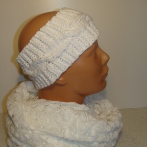 Kézzel kötött homlokpánt - ruha & divat - sál, sapka, kendő - fejpánt - Meska.hu