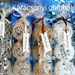 Horgolt gömb szett (3 db) - Meska.hu